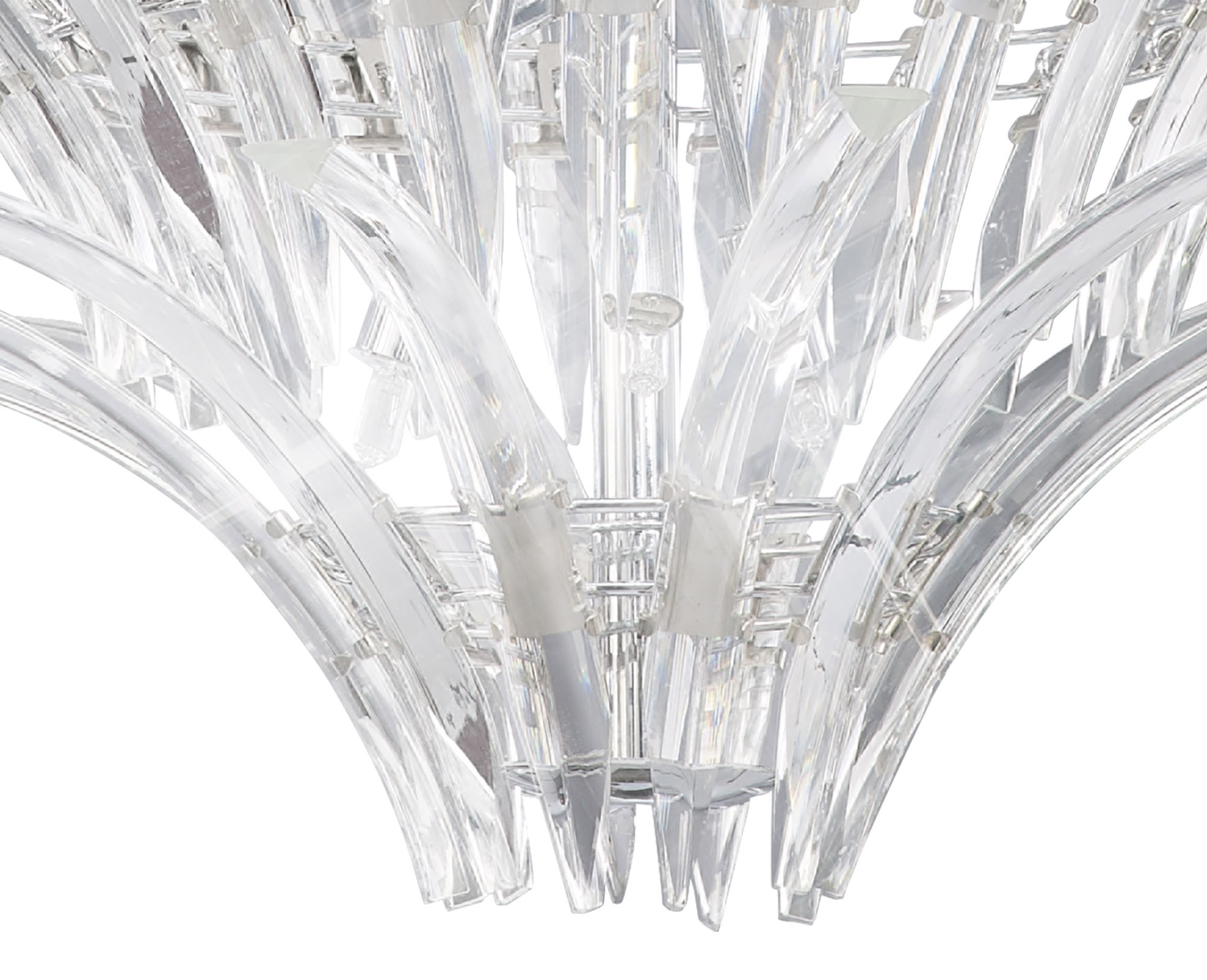 Sinclair Crystal Ceiling Lights Diyas Tiered Crystal Fittings